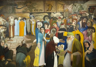 At the Entrance of the Wailing Wall in Jerusalem by Tivadar Kosztka Csontvary